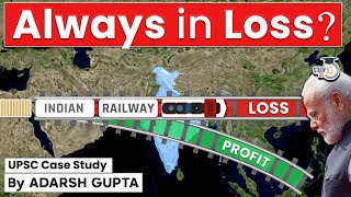 Why Indian Railways is Always in Loss? Privatisation of Indian Railways | UPSC Mains GS3 Economy
