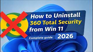 how to uninstall 360 total security from windows 11