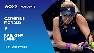 Catherine McNally v Kateryna Baindl Highlights | Australian Open 2023 Second Round