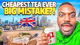 I Tried The CHEAPEST Coffee Shop In London! 😱☕ Worth The Price? #tairovibe