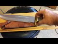 Rough Rider stacked leather bowie knife.