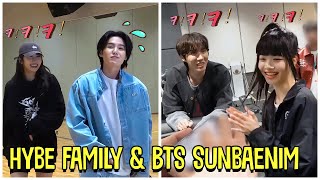 Hybe Family With Their BTS Sunbaenim