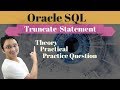 Tutorial#11 How to Truncate Table in Oracle SQL database by rakesh malviya