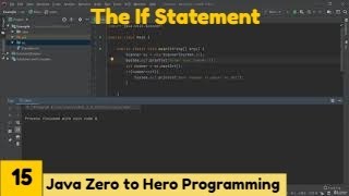 If Statement || Java 2021Complete Java MasterClass Zero to Hero Programming || Udemy Course