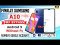 Samsung Galaxy A10 Frp Bypass Android 9 Without Computer 🔥 NO TALKBACK ✅ Google Account Unlock 2024