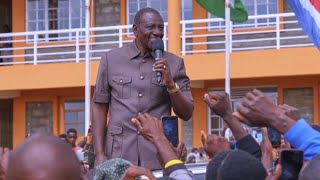 ''WALE VIJANA WANANIWEKA KWA KABURI NITAWASHIKA WOTE,'' PRESIDENT RUTO BREATHES FIRE IN UASIN GISHU