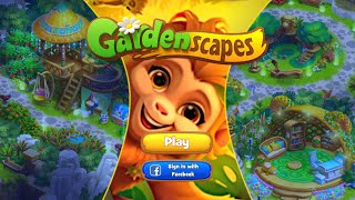 Gardenscapes New Area - MONKEY PARK - Day 1, 2 \u0026 3 | FULL STORY