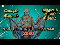 சனி பெயர்ச்சி பலன்கள்-2020 || sani peyarchi-2020