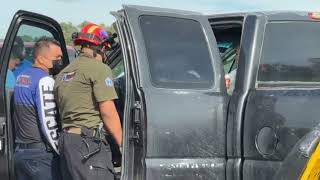 Fuerte choque en la carretera Matamoros-Victoria a la altura de la marina 17-Ene-25