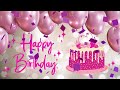 Free happy birthday background pink theme NO COPYRIGHT