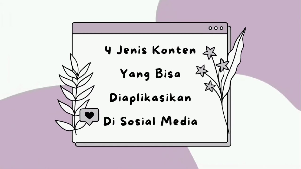 JENIS KONTEN MEDIA SOSIAL - YouTube