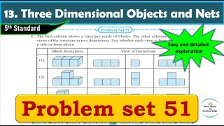 Problem set 51 | Three Dimensional Objects and Nets | Chapter 13 | 5th standard | Maths