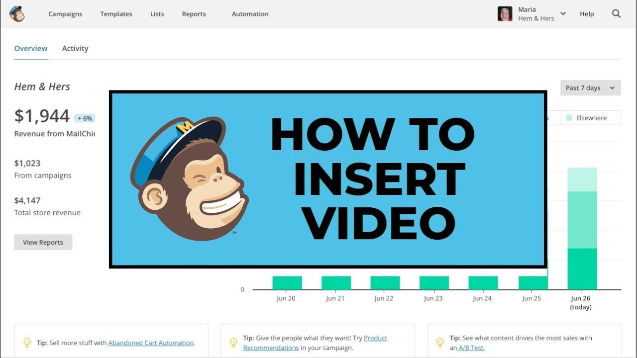 Easy Way To Insert Video In Mailchimp Youtube Easy Way To Insert Video In Mailchimp Youtube