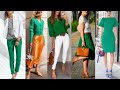 COMBINACIONES DE ROPA CON EL COLOR VERDE ESMERALDA / LOOKS Y OUTFITS EN COLOR VERDE ESMERALDA