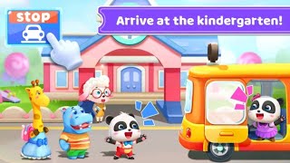 Little Panda School Bus | Go Shopping | Kids Cartoon | Kids Videos | Baby Bus Game