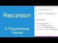 Recursion | C Programming Tutorial