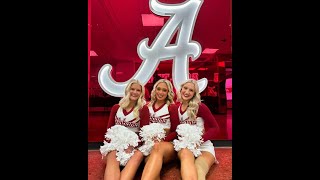▶️ Alabama Cheerleaders Roll Tide ❤️🤍 Alabama Crimson Tide SEC College Basketball