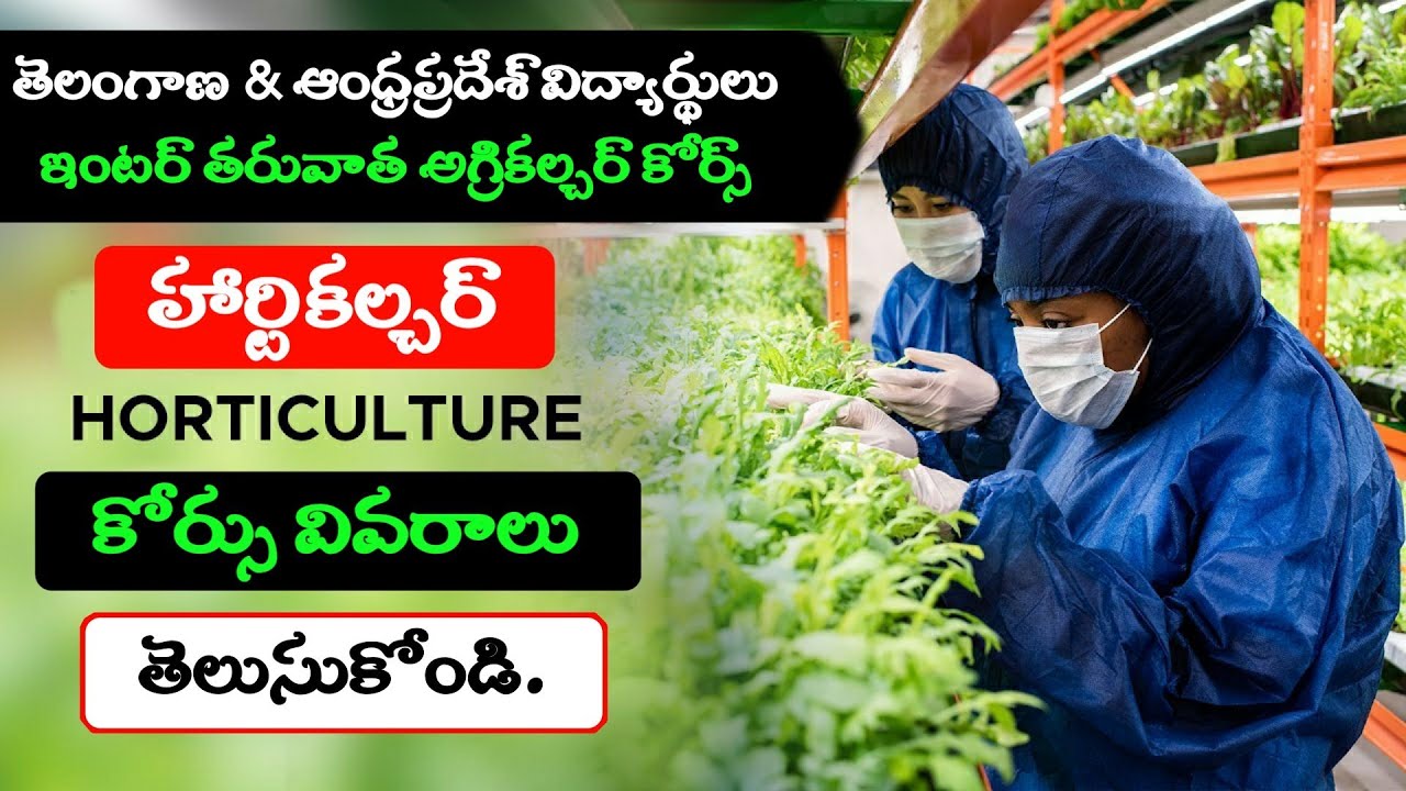 Horticulture Course In Telugu | B.sc Horticulture Course Full Details ...