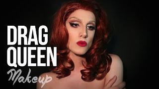 Basic Drag Queen Makeup + How to cover eyebrows