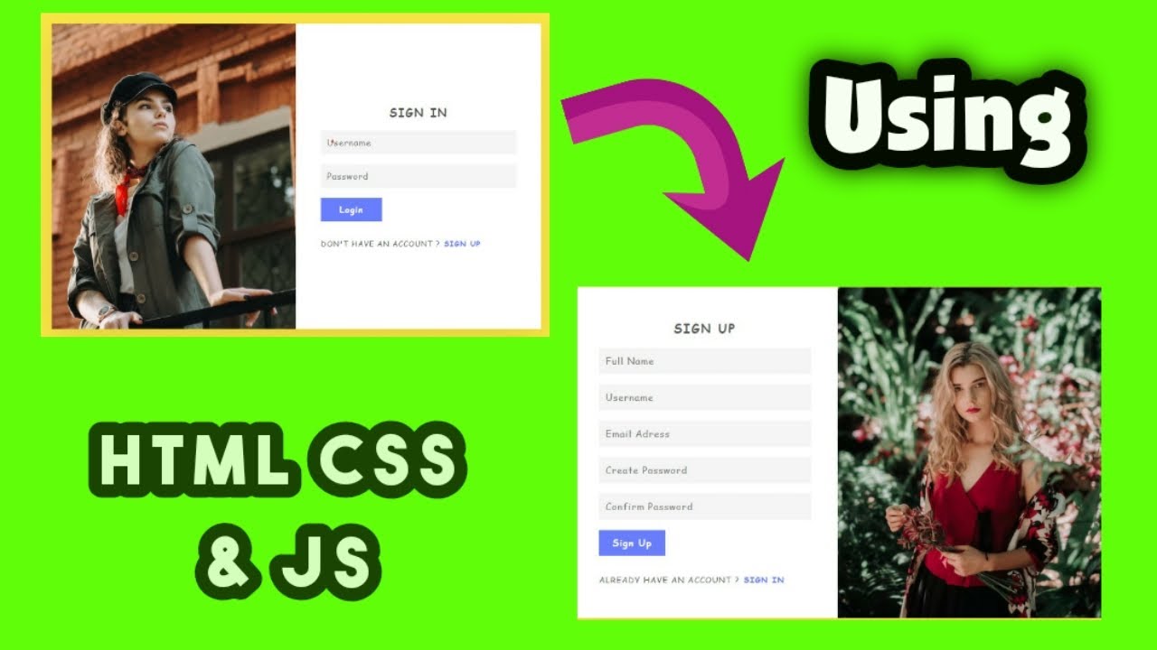 Responsive Form Using HTML , CSS & JS - YouTube