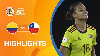 CONMEBOL Sub17 FEM 2022 | Colombia 3-1 Chile | HIGHLIGHTS