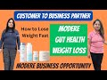 How to lose weight without exercise. Modere gut health weight loss program. Modere Business option