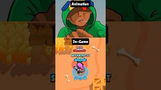 Leon Be Like: Omae Wa Mou Shindeiru! Animation VS Real Game!? 🗿🤯 #brawlstars #shorts