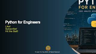 Python for Engineers | 02B