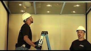 SnapCab Elevator Venture Ceiling Installation