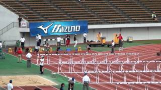 2011全日本実業団対抗陸上 男子110mH予選1組 岩船陽一 13.90(+2.3) Yoichi Iwafune1st