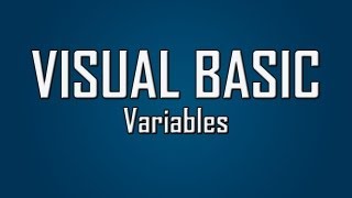 Learn Visual Basic - #4 - Variables