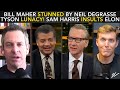 Bill Maher SHOCKED By Neil deGrasse Tyson LUNACY! Sam Harris INSULTS Elon Musk