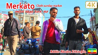 Merkato  sunday market 🇪🇹mekator cloth market wolking travel in the worled 🇪🇹መርካቶ የልብስ የእሁድ ገበያ ep 3