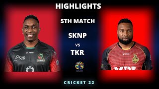 SKNP vs TKR 5th Match CPL 2022 Highlights | SKNP vs TKR Full Match Highlights | Hotstar | Cricket 22