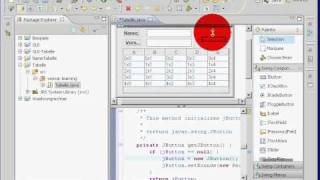 Java Eclipse Swing Visual Editor jTable DefaultTableModel