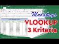 Cara Mudah menggunakan Vlookup dengan 3 kriteria di Excel