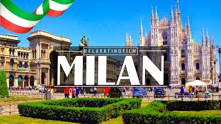 Beautiful Milan 4K • Relaxing Italian Music, Instrumental Romantic • Video 4K UltraHD