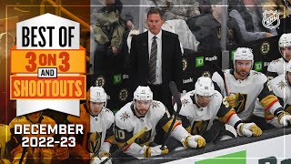 Best 3-on-3 Overtime and Shootout Moments from December | NHL 2022-23