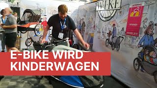 Wike Stroller - E-BIKE das zum Kinderwagen wird