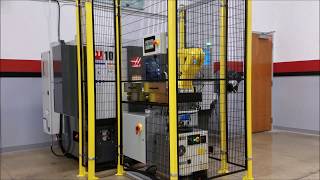 RoboFlex Value Package (VP) with FANUC robot, tending Haas ST10