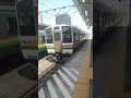 高崎駅｜信越本線（国鉄211系電車。a60編成。4両）の発車。r4 8 10（群馬県旅行）jr east shinetsu main line takasaki station japan train