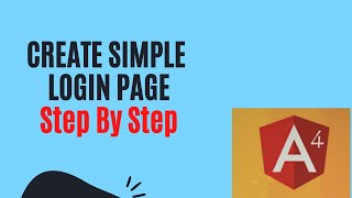 #03 : How to Create Simple Login Page in Angular 4 - Step by Step