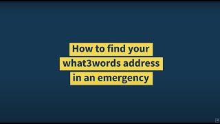 Find your current 3 word address - what3words How to series