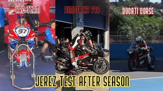 RAW sound and pit box! day 2 Jerez SUPERBIKE test after the 2024 season