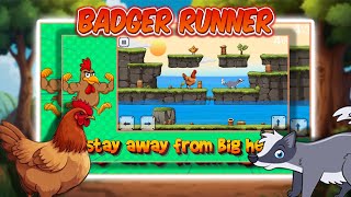 Badger Runner || Construct 3 Game Template || Source code