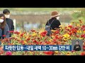 따뜻한 입동…광주 내일 새벽 10~30㎜ 강한 비 kbs 211107