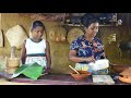 rice made from winged beans harvested from my garden is our lunch today. .village kitchen recipe