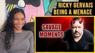 Watching: Ricky Gervais, SAVAGE Moments | Reaction