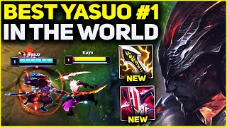RANK 1 BEST YASUO IN THE WORLD AMAZING GAMEPLAY! | Season 13 League of Legends