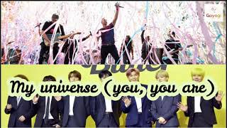 COLDPLAY x BTS - My Universe (Karaoke)